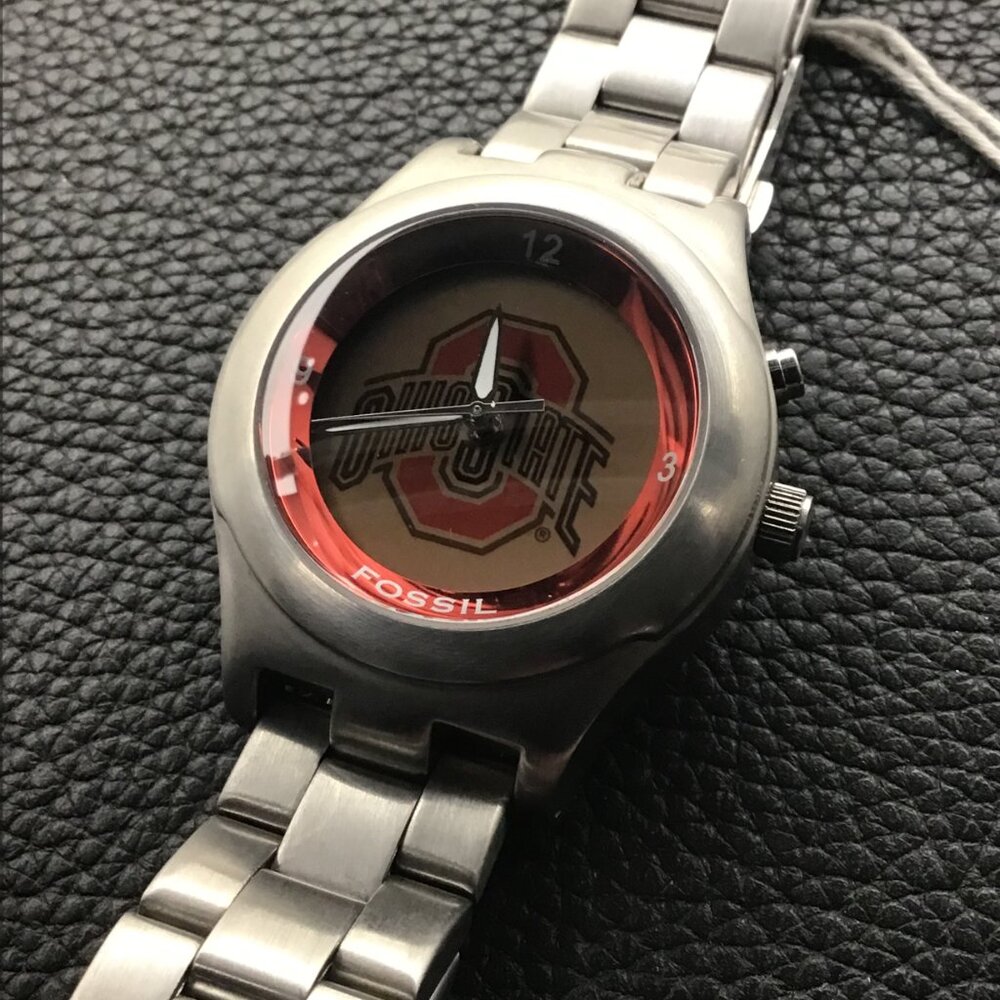 Ohio State Buckeyes NCAA Stainless-Steel Kaleido Watch by Fossil NEW RARE - Picture 4 of 6